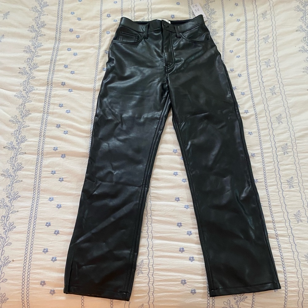NWT Abercrombie & Fitch faux leather pants